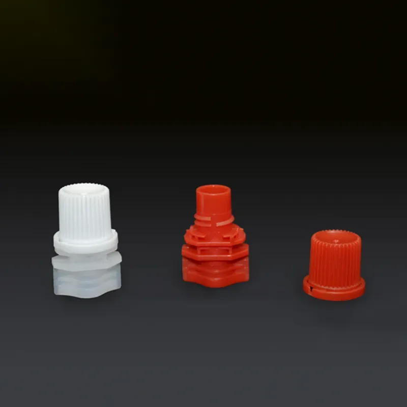 Bulk Vegetable and Fruit Puree Pack Accessories Colorful 8.6mm PE Plastic Cap with Spout