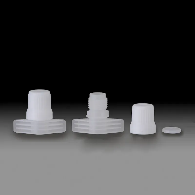 9.6mm Plastic Flexible doypack liquid foil seal liner spout cap and silicone pad