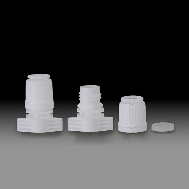 Shantou ruihua factory Pouch Spout Pull Ring Plastic Cap 14mm