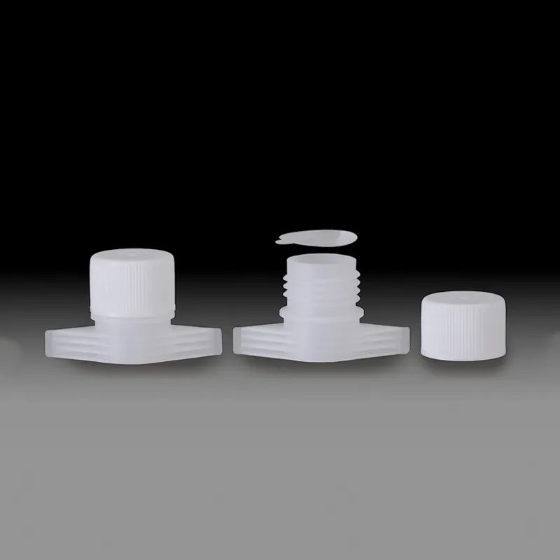 22mm Seal Liner pharmaceutical medical Pouch Plastic Spout with Screw Cap
