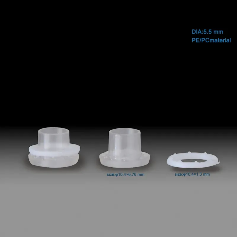5.5mm Flexible Liquid Packaging Plastic Spout Cap fitment From Shantou Ruihua