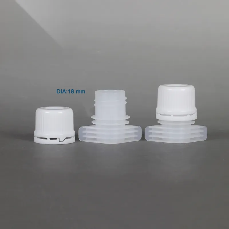 PHA Low-Temperature Recyclable 18mm Plastic Spout Cap for Ketchup & Seasoning Pouch