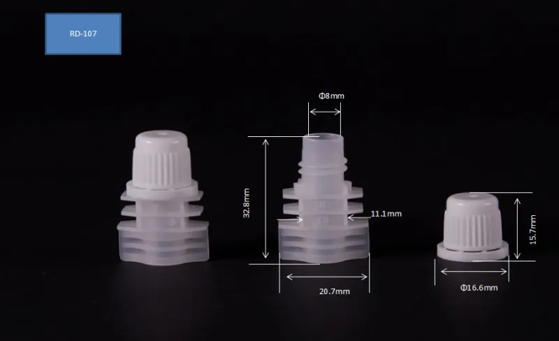 8.2mm soy milk pouch Shantou Ruihua Plastic Spout Cap for Pouch
