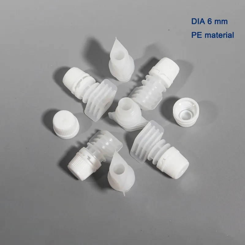 6mm Cosmetic Packaging Lotion hair dye hair care essential oil Soft Stand Bag Plastic Spout and Cap