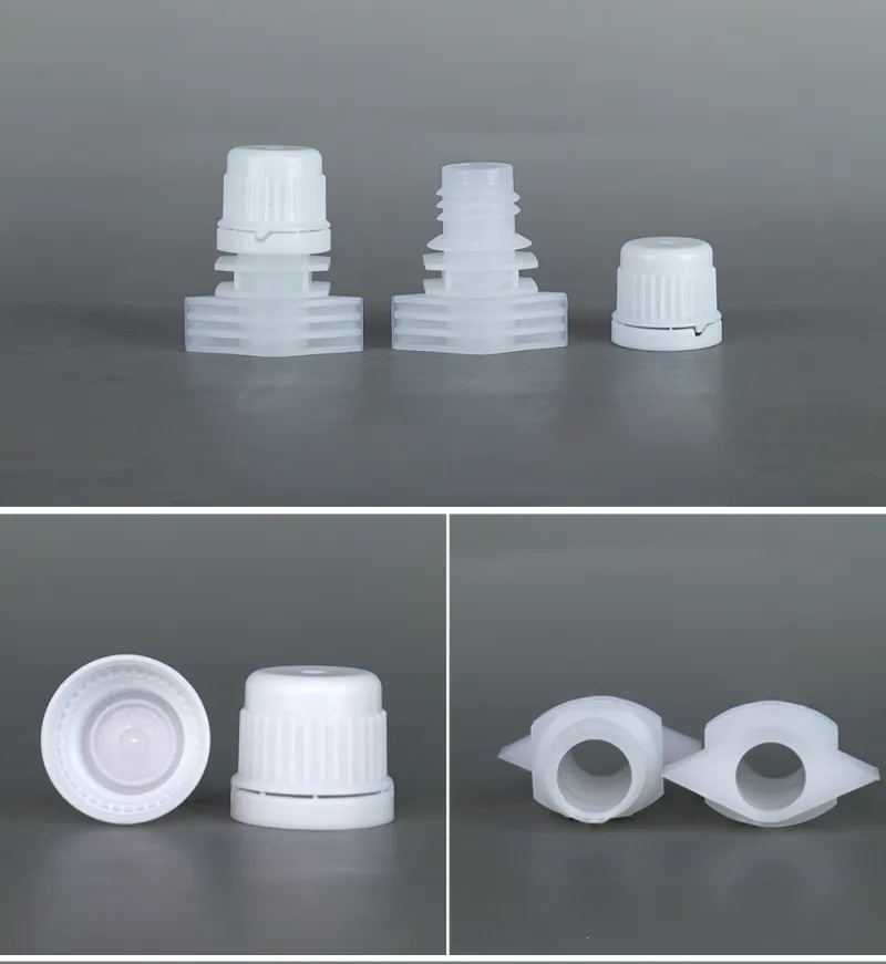 Non Spill 12mm Plastic Plastic Beverage Cap and Spout