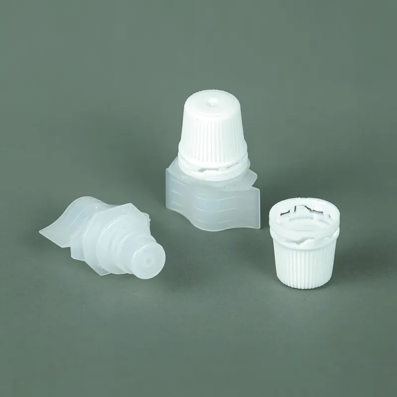 New 1.2mm Cosmetic Pouch essence lotion cleansing oil Plastic Spout with Cap for Doypack
